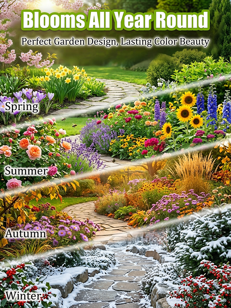 【Over 240,000 Purchased】Easy-to-Grow Mixed Flower Seeds