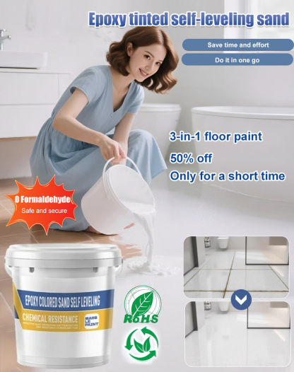 Imitation marble colored sand self-leveling floor paint