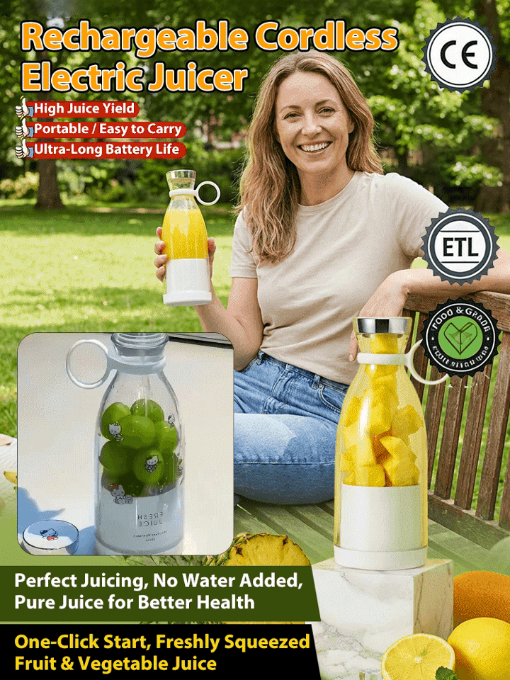 Travel Mini Electric Juicer Cup❄️Enjoy Fresh Smoothies in 30 Seconds🍄Enjoy Blending Anytime, Anywhere💧
