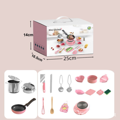 Children's Real Cooking Mini Kitchen Toys