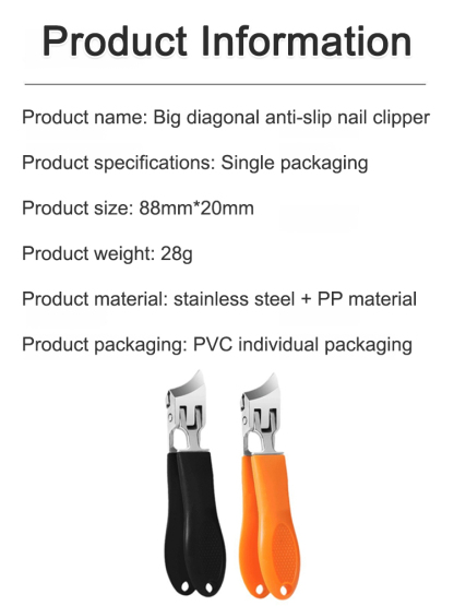 [Must-have for paronychia] Large beveled anti-splash nail clippers