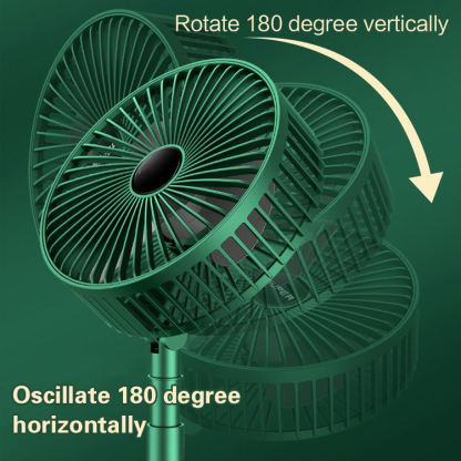 USB rechargeable folding telescopic table fan (last hour, lowest price on all platforms)