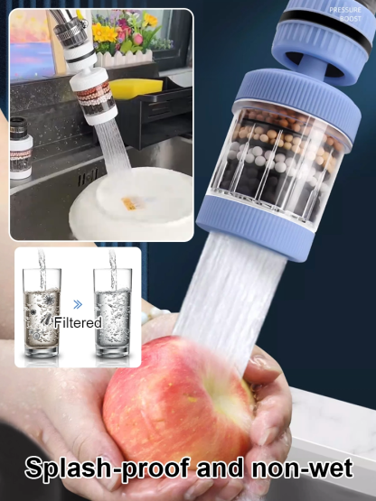 Six-layer household faucet filter