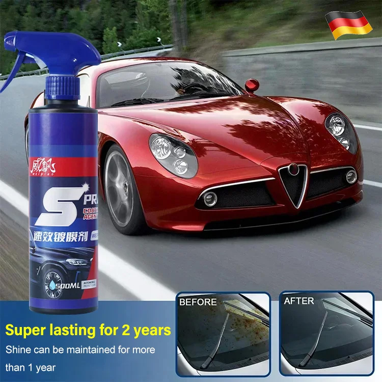 Fast-acting car coating agent
