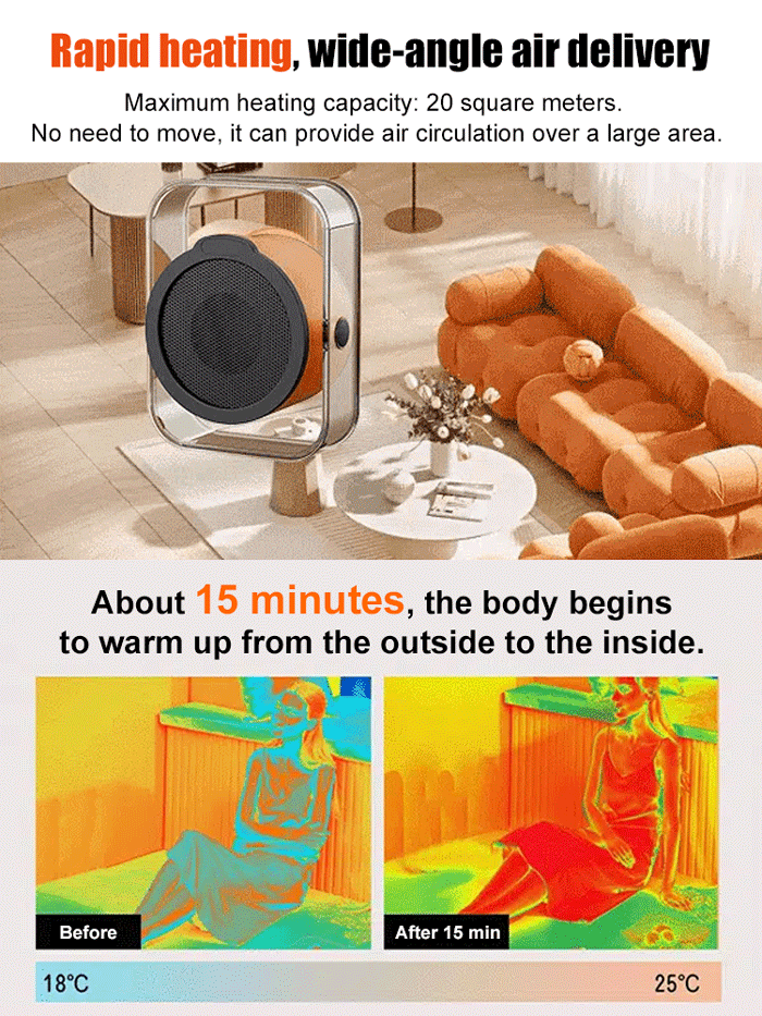 【Warms the entire room】 Flame Mountain Heater