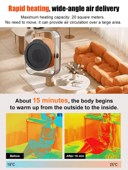 【Warms the entire room】 Flame Mountain Heater