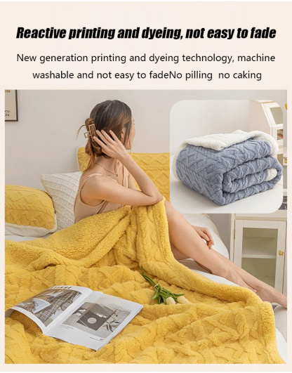 Popular jacquard taffeta blanket