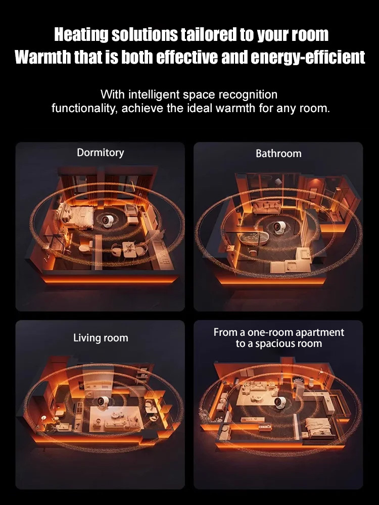 【Warms the entire room】 Flame Mountain Heater