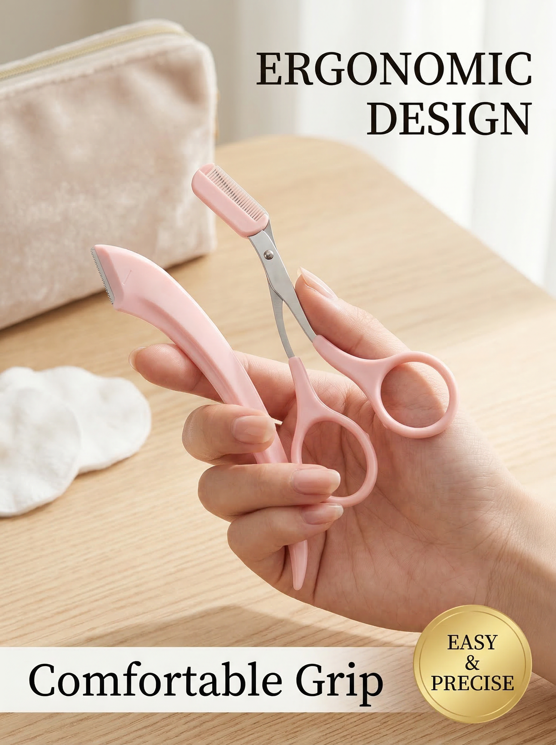 [INS Bestseller] Eyebrow Trimmer and Scissors Set