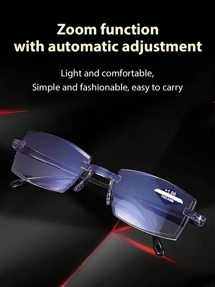 Intelligent zoom anti-blue light presbyopia glasses