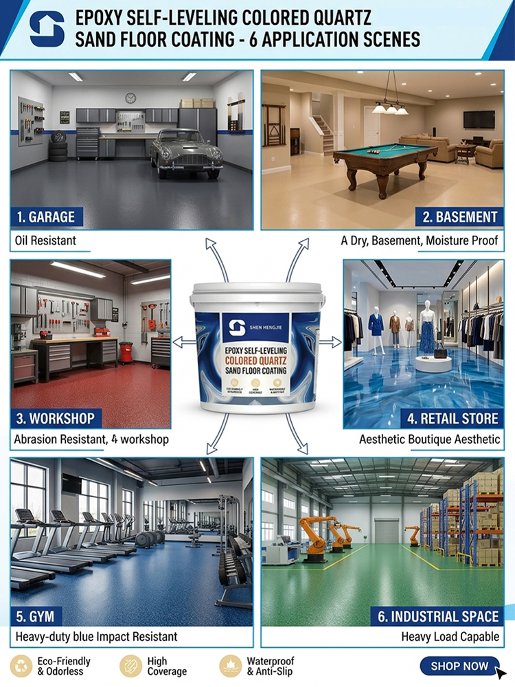 Wear-resistant Non-slip Self-leveling Oil-based Epoxy Floor Paint