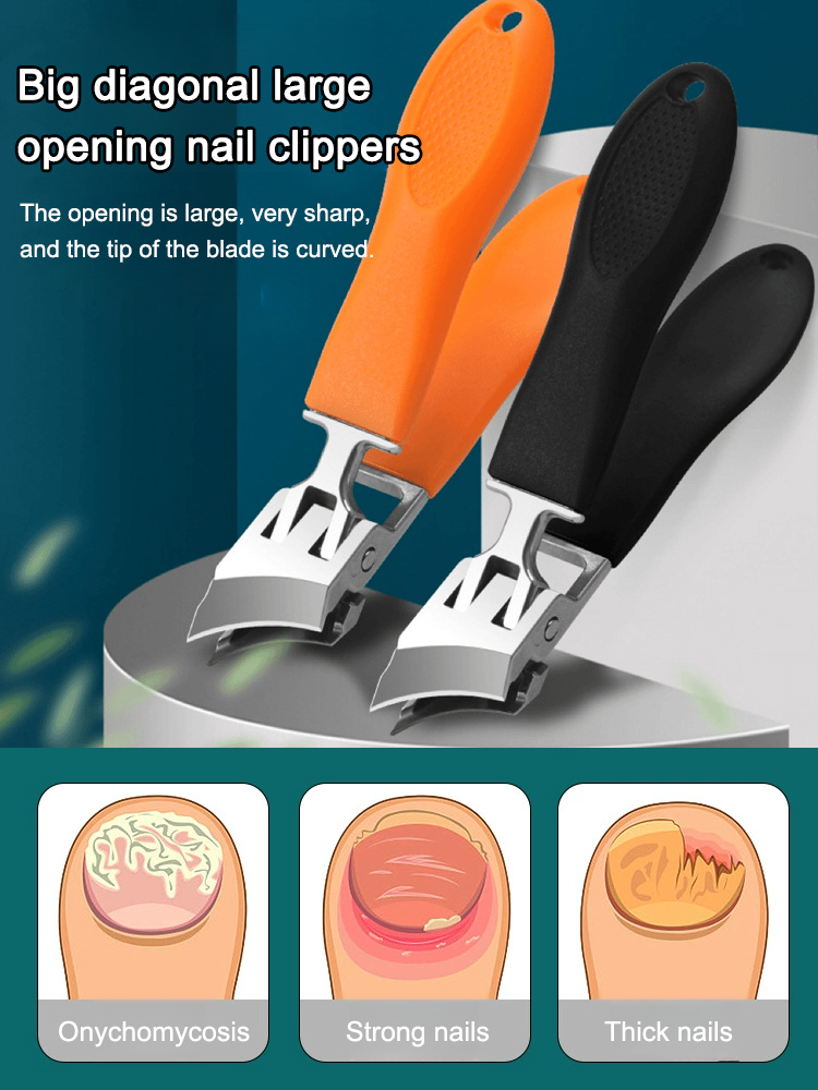 [Must-have for paronychia] Large beveled anti-splash nail clippers
