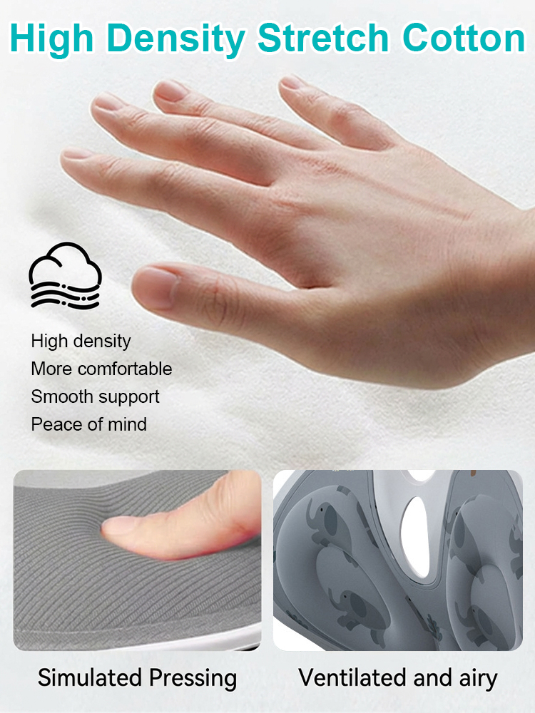 Foldable Lumbar Support and Backrest Integrated Seat Cushion for Correcting Posture