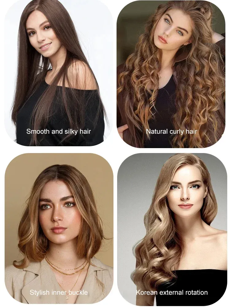 (Ionic Hair Straightener) Dual-Use Curling and Straightening Iron