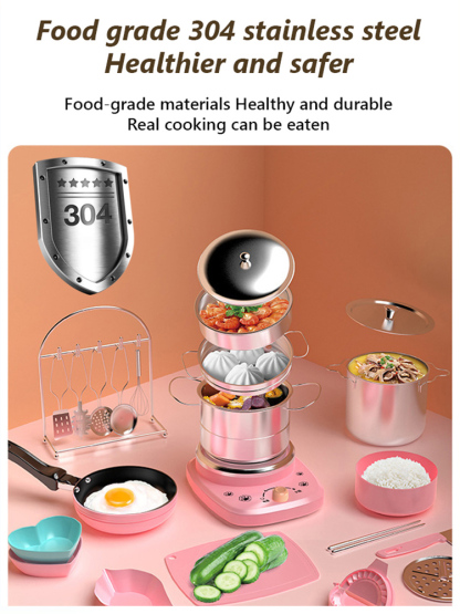 Children's Real Cooking Mini Kitchen Toys