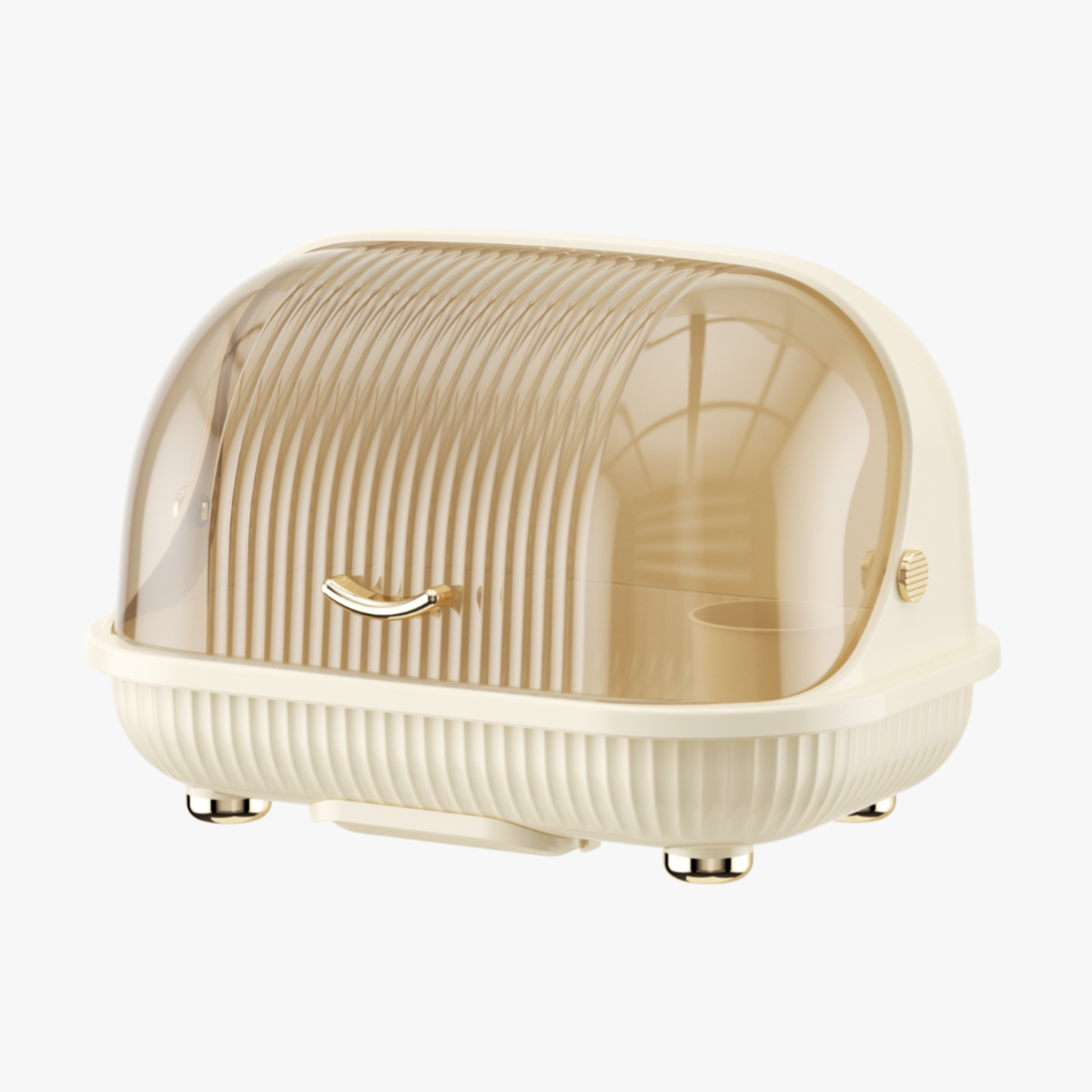 Multipurpose Lidded Kitchen Utensil Storage Draining Box