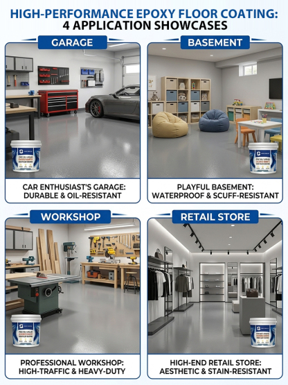 Wear-resistant Non-slip Self-leveling Oil-based Epoxy Floor Paint