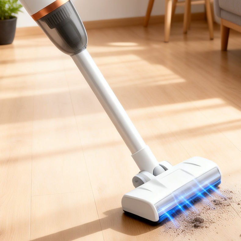 Wireless vacuum cleaner with rechargeable battery