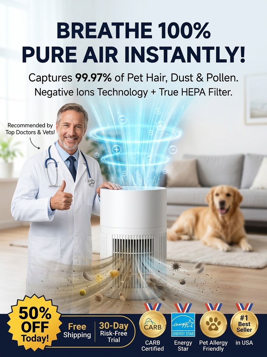 Negative Ion Home Air Purifier for Formaldehyde and Odor Removal