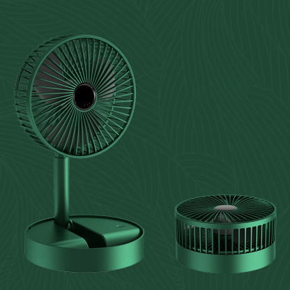 USB rechargeable folding telescopic table fan (last hour, lowest price on all platforms)