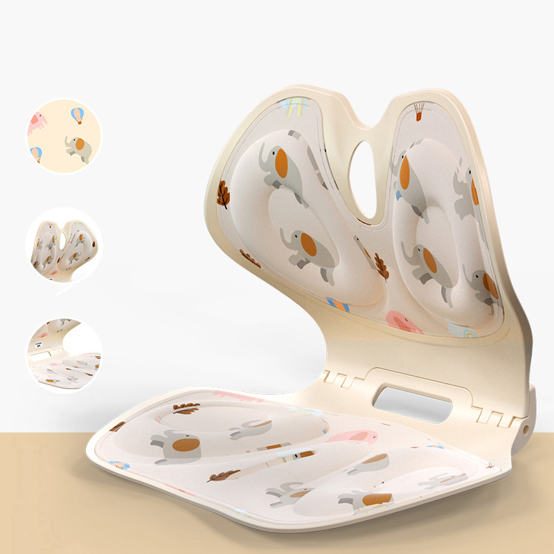 Foldable Lumbar Support and Backrest Integrated Seat Cushion for Correcting Posture