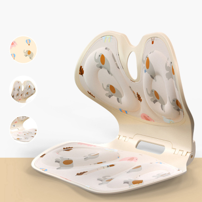 Foldable Lumbar Support and Backrest Integrated Seat Cushion for Correcting Posture