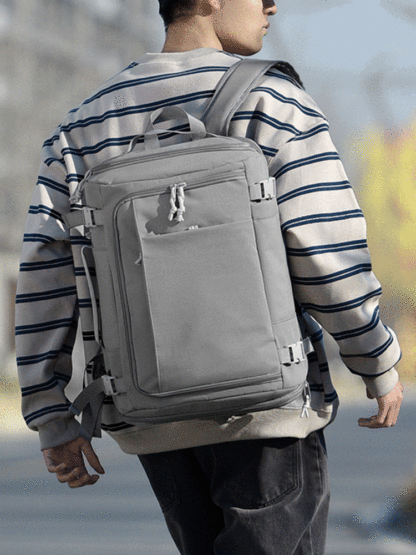 【Weight-reducing backpack】Box-shaped large-capacity backpack