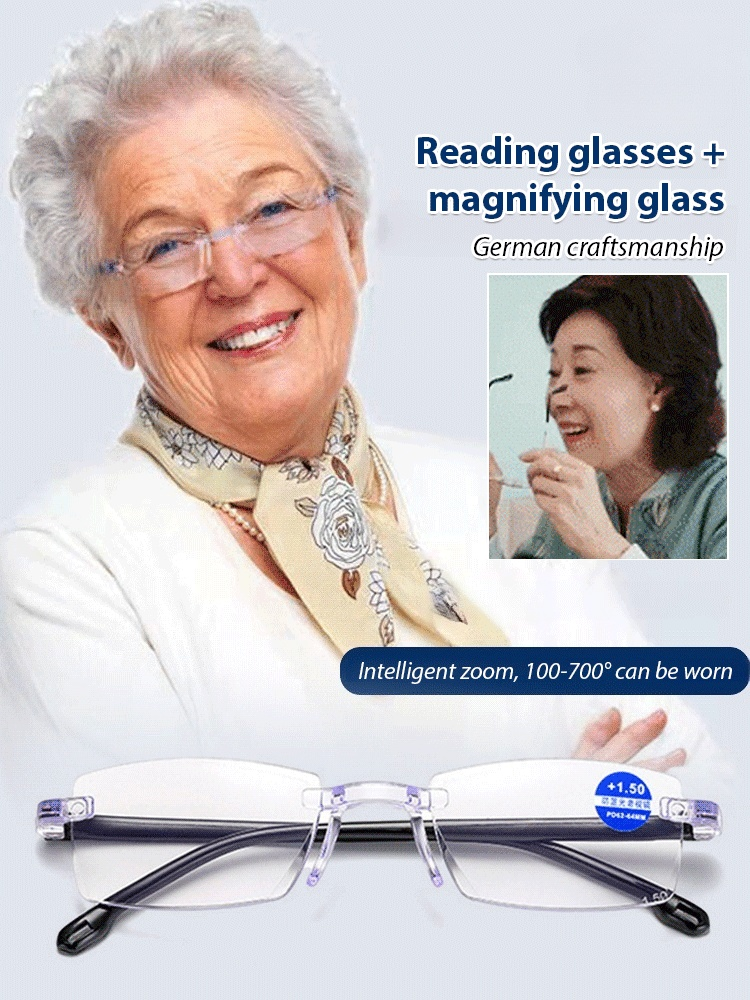 Intelligent zoom anti-blue light presbyopia glasses