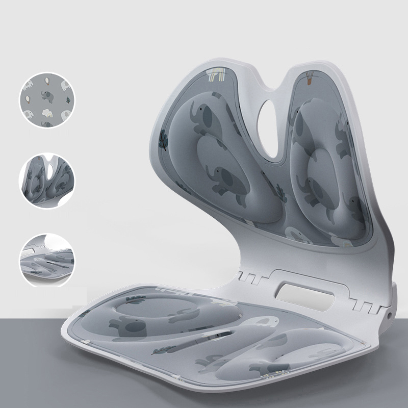 Foldable Lumbar Support and Backrest Integrated Seat Cushion for Correcting Posture