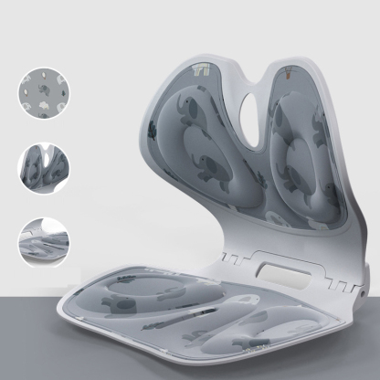 Foldable Lumbar Support and Backrest Integrated Seat Cushion for Correcting Posture