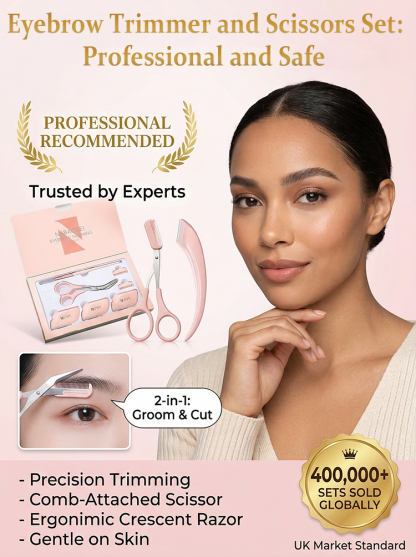 [INS Bestseller] Eyebrow Trimmer and Scissors Set
