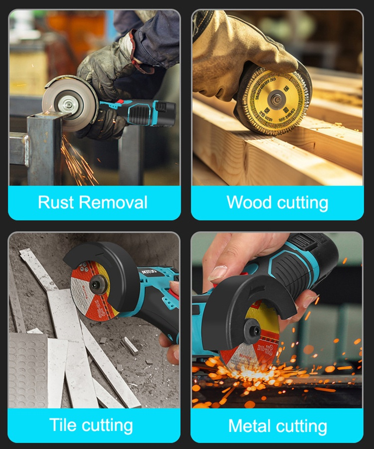 【Lithium battery polishing machine】Mini lithium battery angle grinder