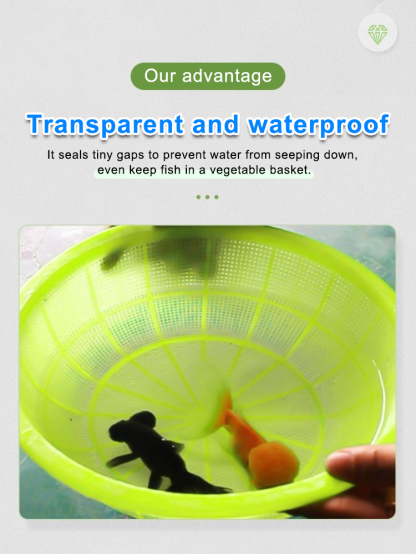 Fish transparent waterproof glue