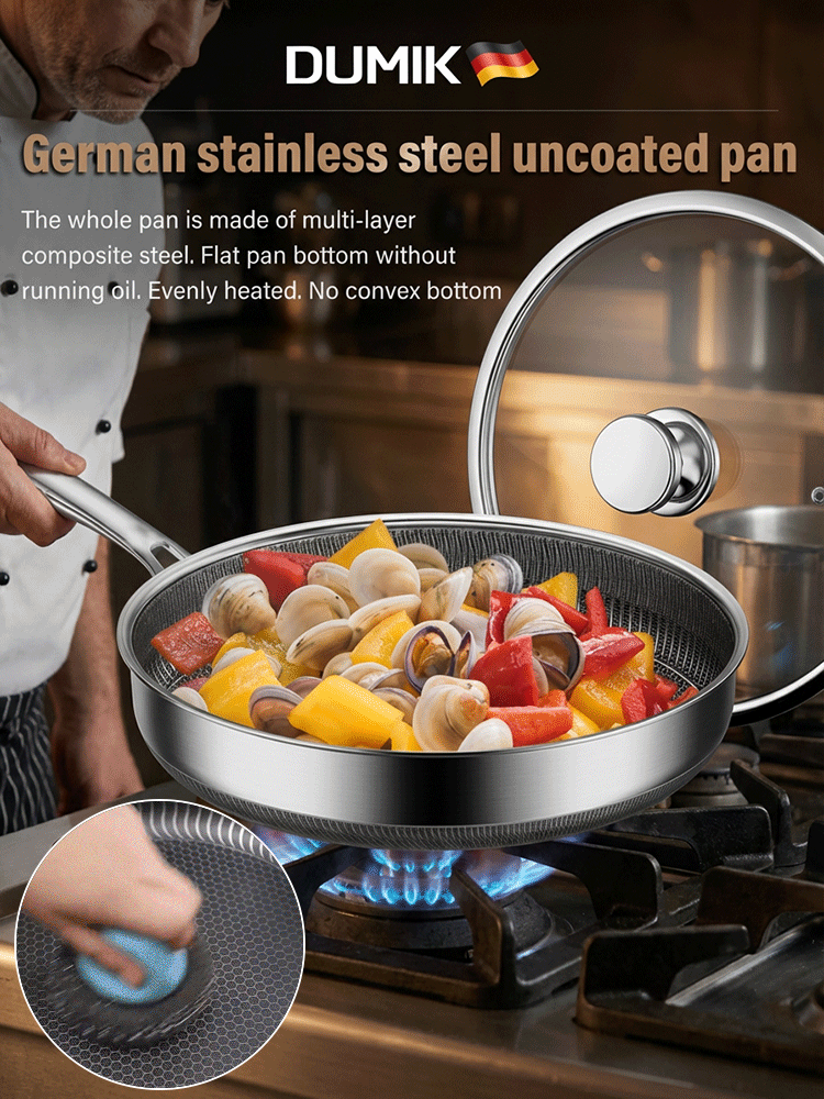 Germany made. Stainless steel frying pan