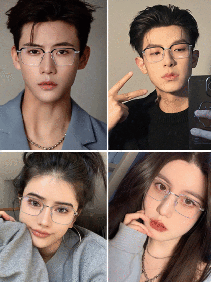 Automatic zoom light-sensitive color-changing blue light blocking reading glasses