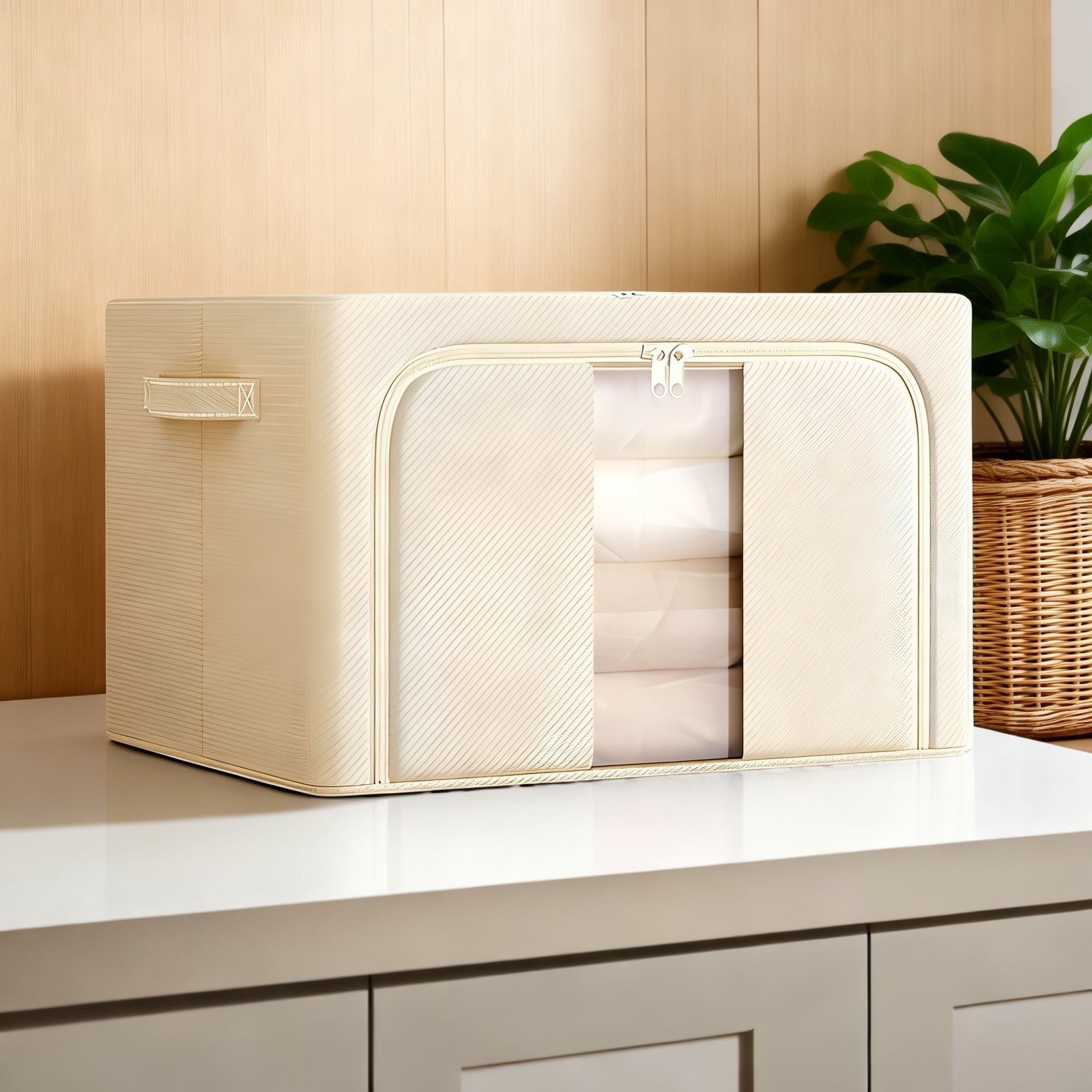 Storage box household wardrobe clothes storage box Oxford cloth clothing folding storage bag large c