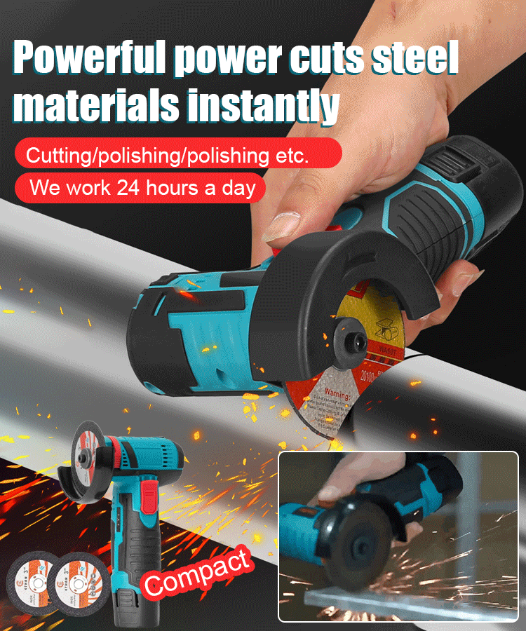 【Lithium battery polishing machine】Mini lithium battery angle grinder