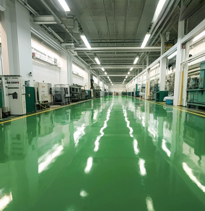 Imitation marble colored sand self-leveling floor paint