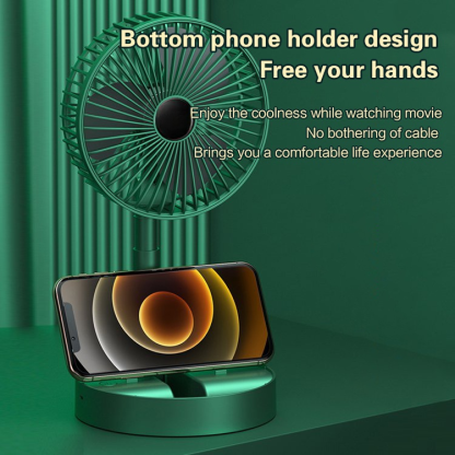 USB rechargeable folding telescopic table fan (last hour, lowest price on all platforms)