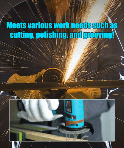 【Lithium battery polishing machine】Mini lithium battery angle grinder