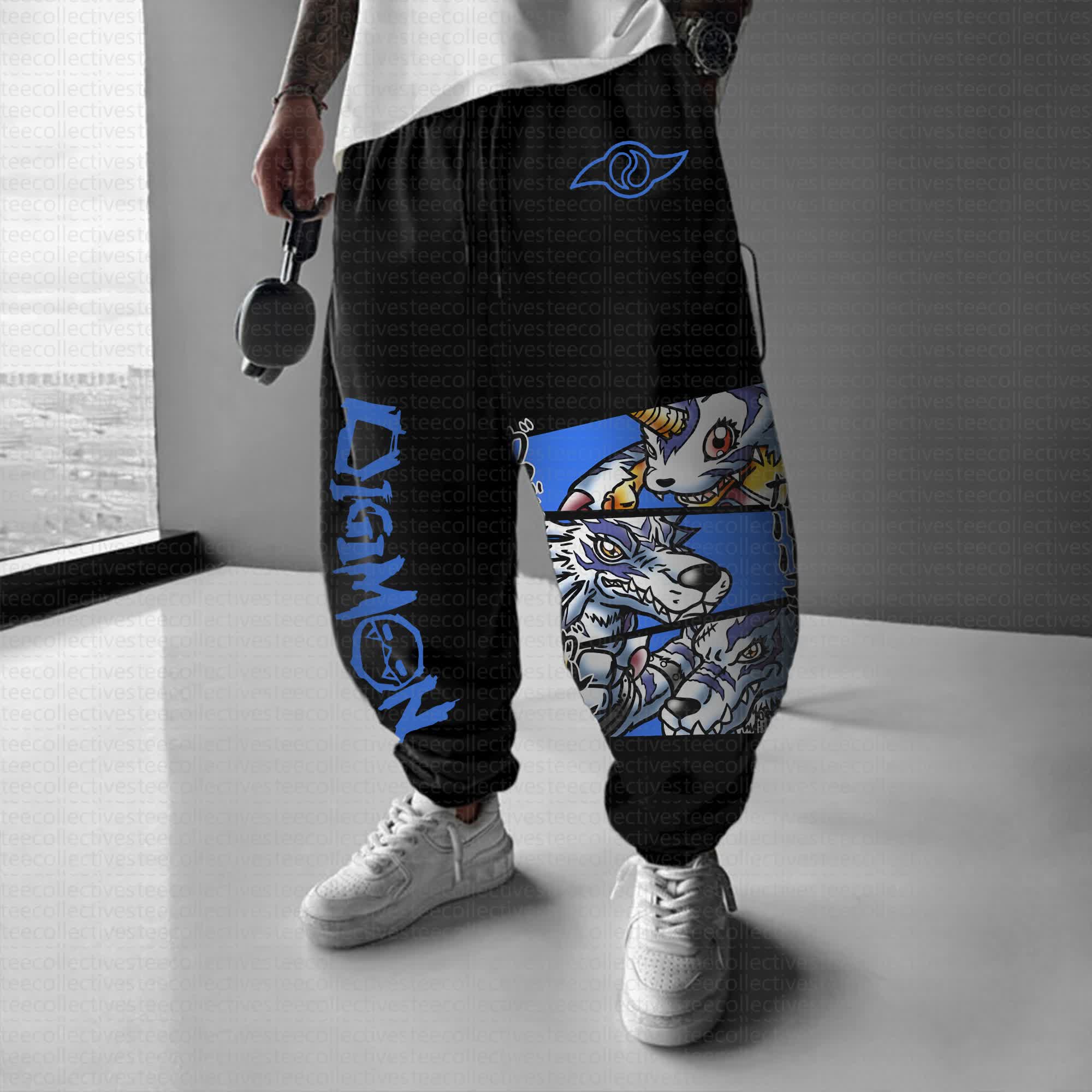 Unisex Anime Inspired Vintage Pants丨Digimon