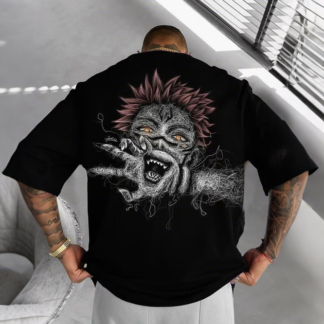 Unisex Anime Inspired Vintage T-Shirt丨Demon Slayer X Pokémon