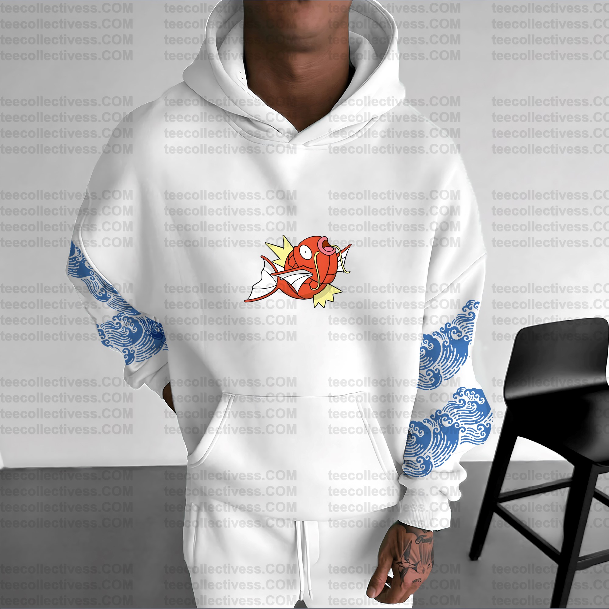 Plus Velvet Unisex Anime Graphic Streetwear Vintage Hoodie