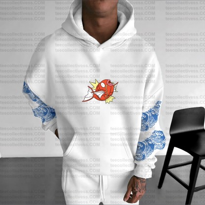 Plus Velvet Unisex Anime Graphic Streetwear Vintage Hoodie