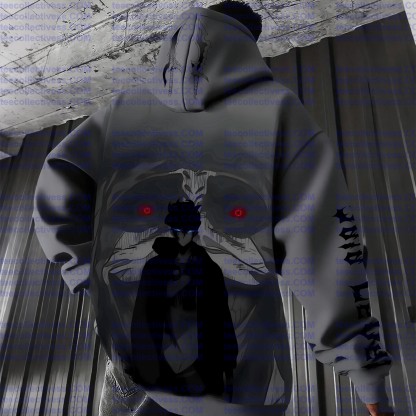 Unisex Anime Graphic Streetwear Wintage Plush Hoodie