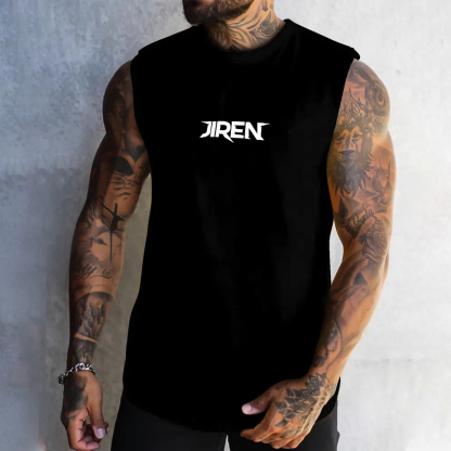 Casual Loose DB Printed Fitness Tank Top