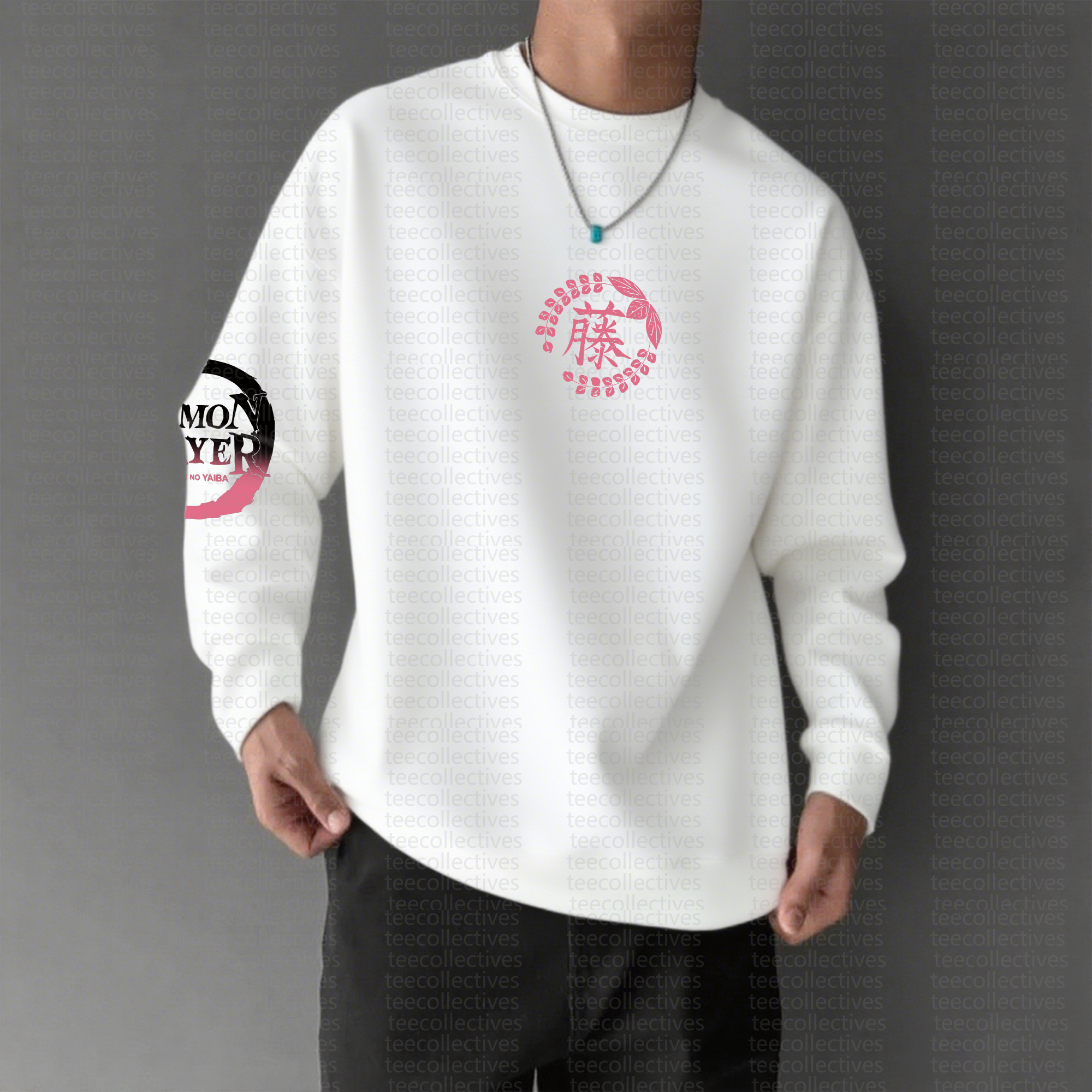 Unisex “Demon Slayer” Anime Graphic Streetwear Vintage Long-Sleeved T-shirt