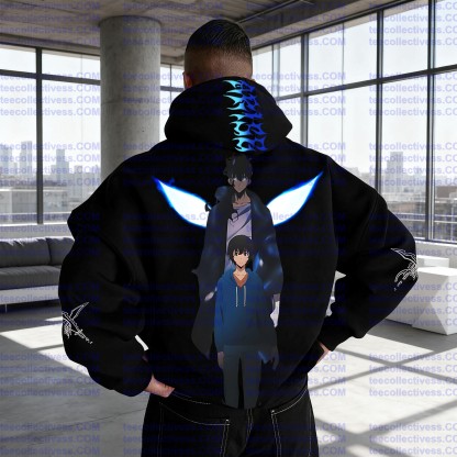 Unisex Anime Graphic Streetwear Wintage Plush Hoodie