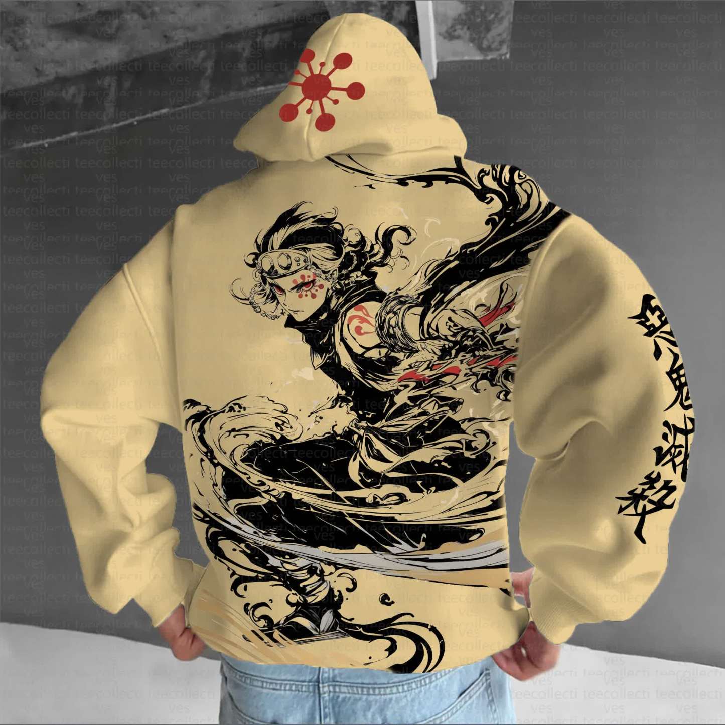 Unisex Anime Graphic Streetwear Vintage Hoodie丨Demon Slayer X Pokémon