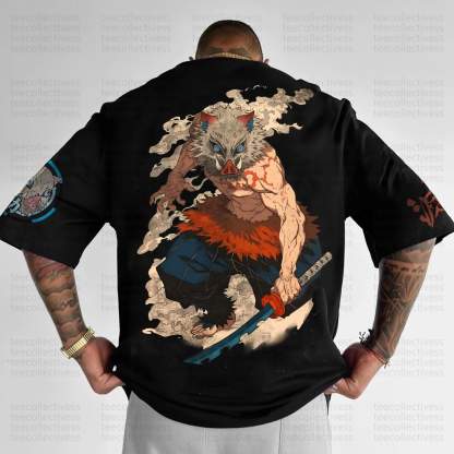 Unisex Anime Inspired Vintage T-Shirt丨Demon Slayer